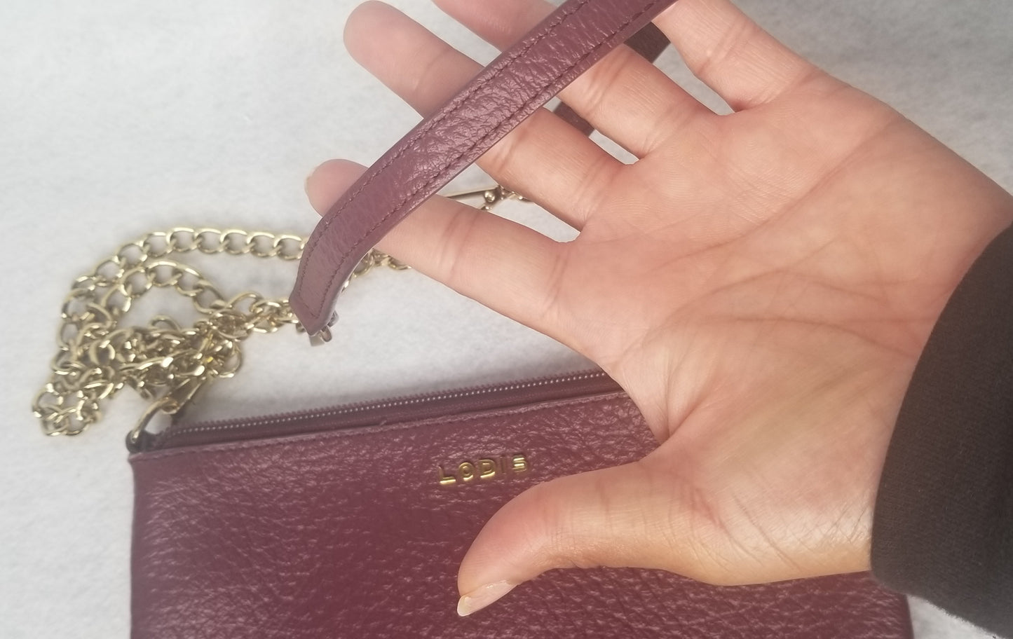 Lodis Convertible Leather Clutch Purse