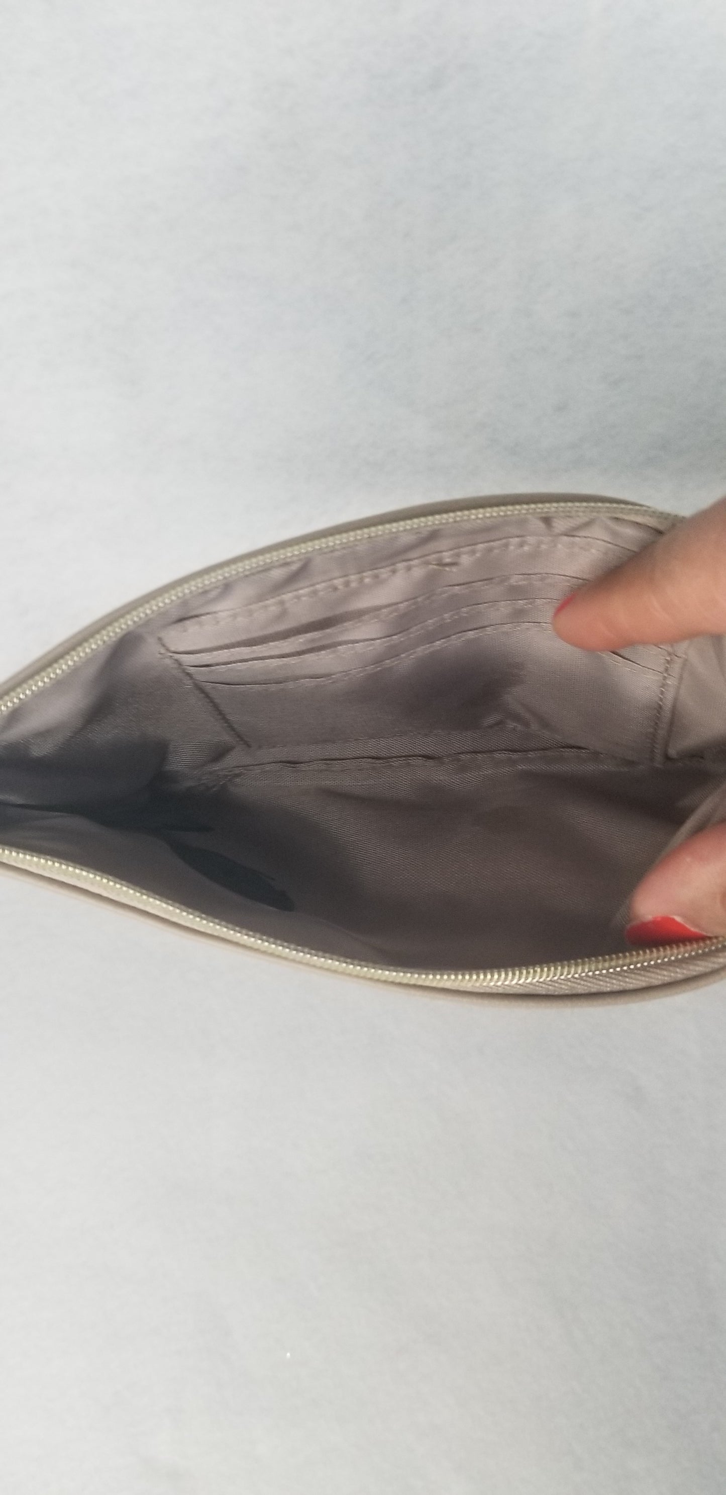 Tan wristlet