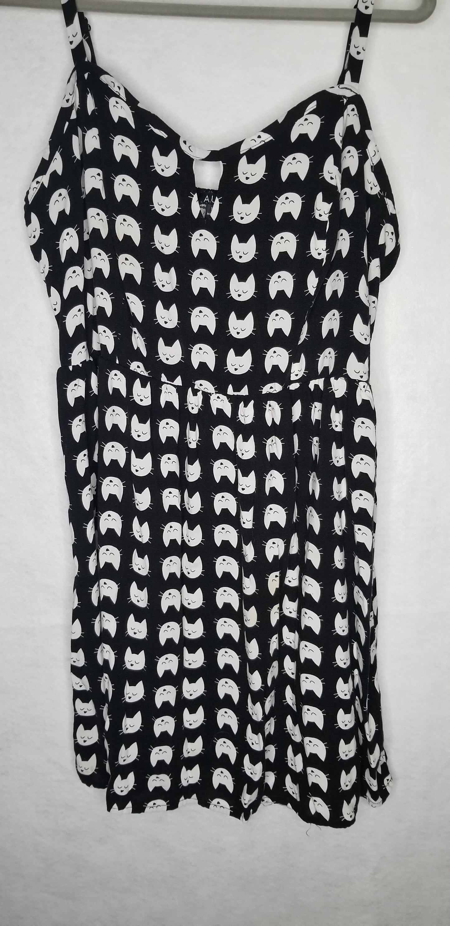 AUW Kitty Cat Dress Black and White Size 1x
