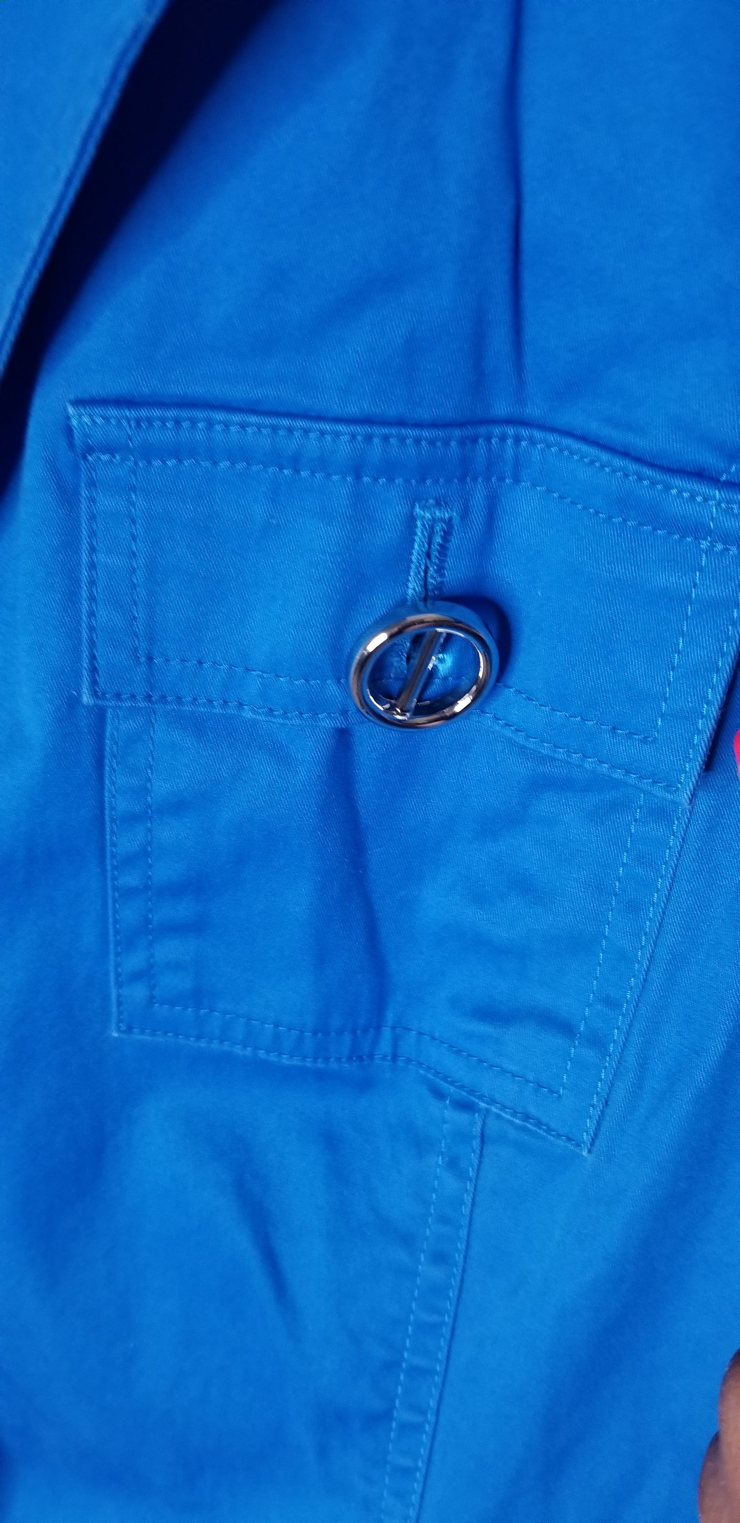 Jones New York Blue Stretch Jacket Size L