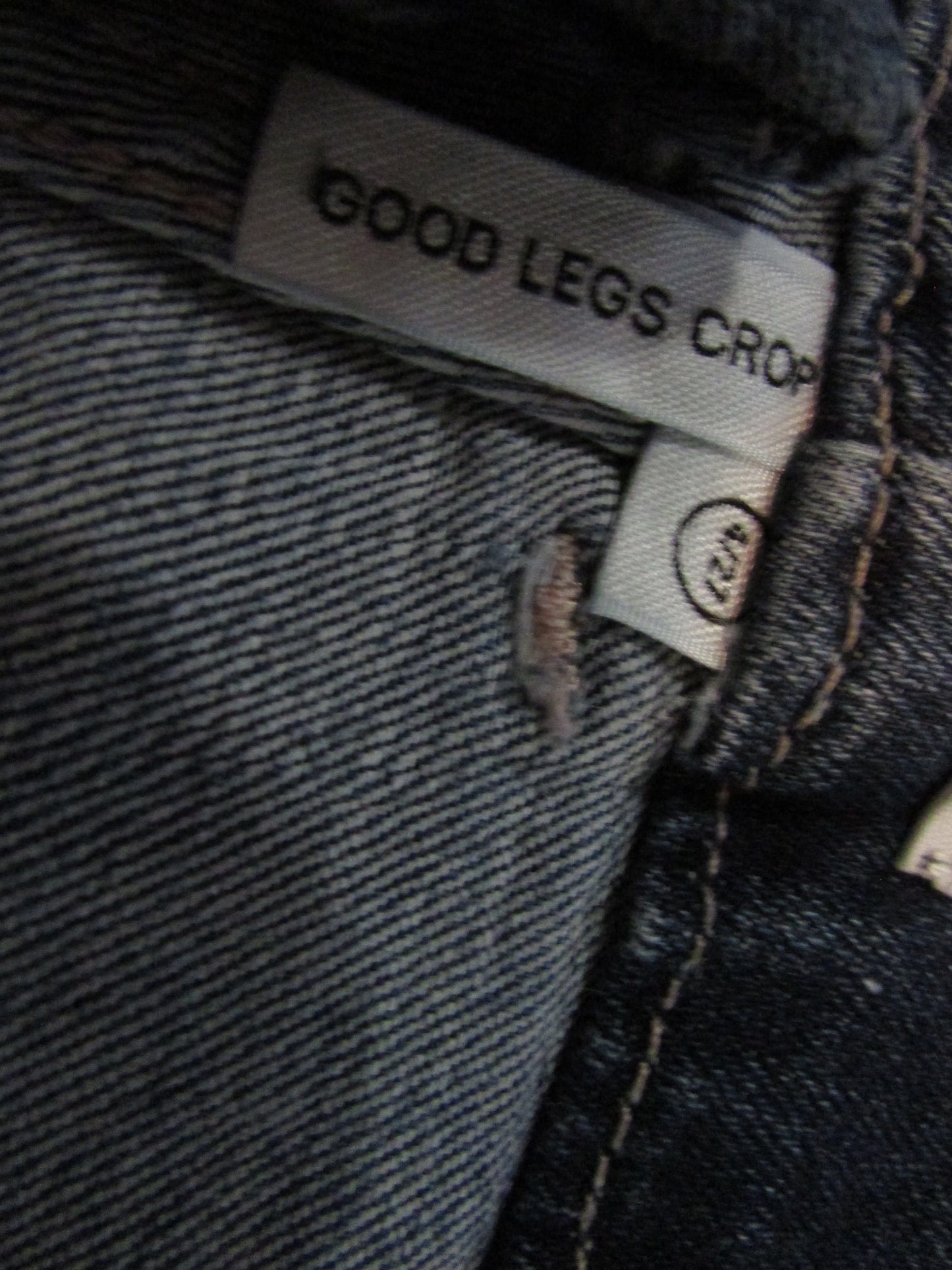 Good American Good Legs Crops Stretch Jeans - Women's size 4/27