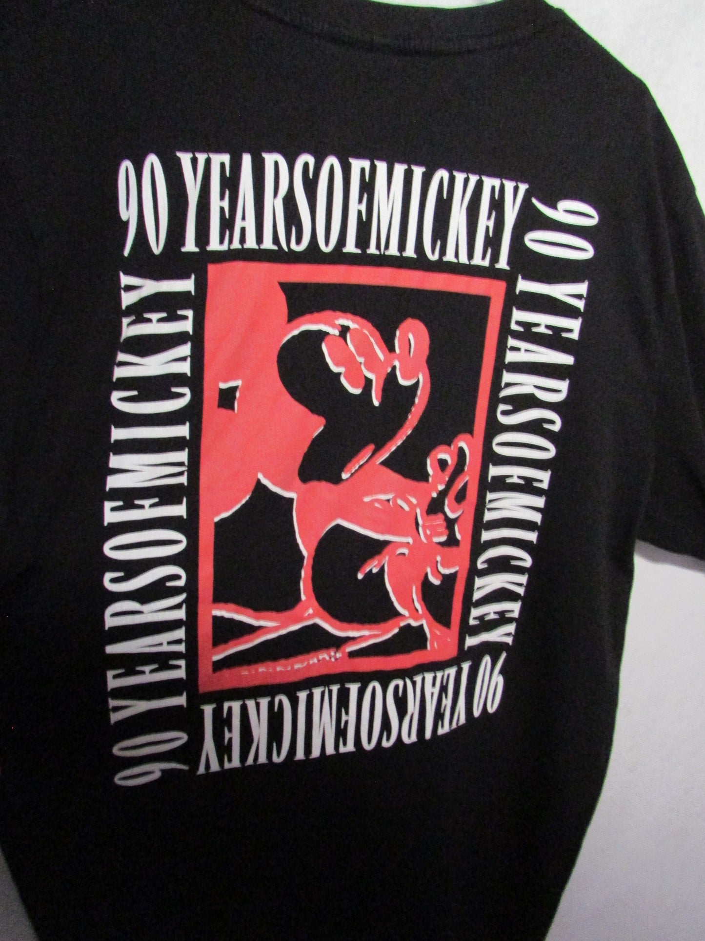 Mickey Mouse Men's 90th Anniversary Long Tee Mens' Size L