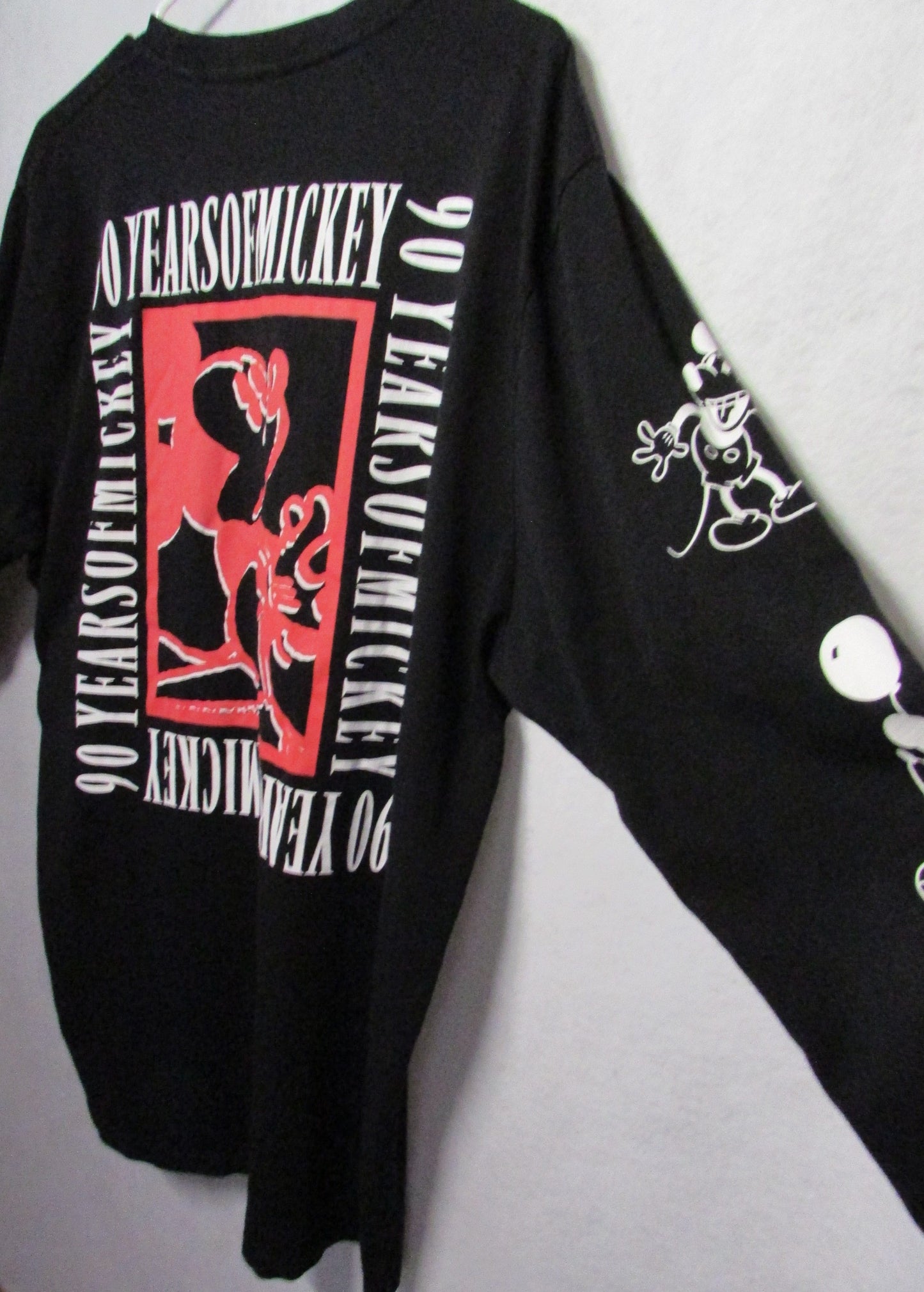 Mickey Mouse Men's 90th Anniversary Long Tee Mens' Size L