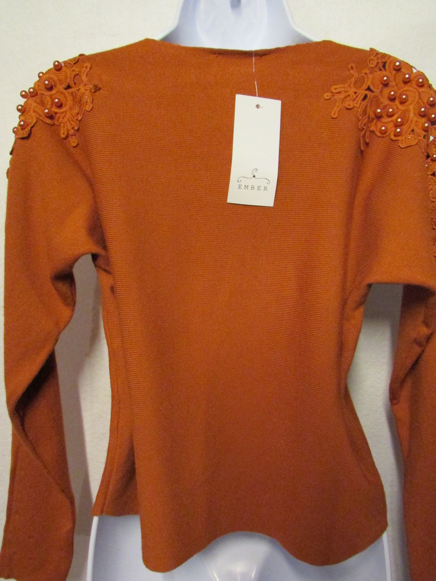 Ember Sweater with Beads NWT Women's Size S