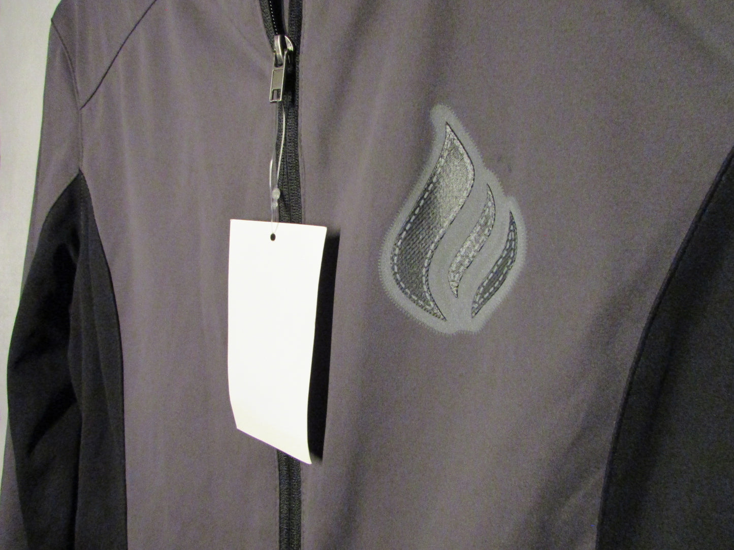 Port Authority Windbreaker Gray and Black Women's Size L