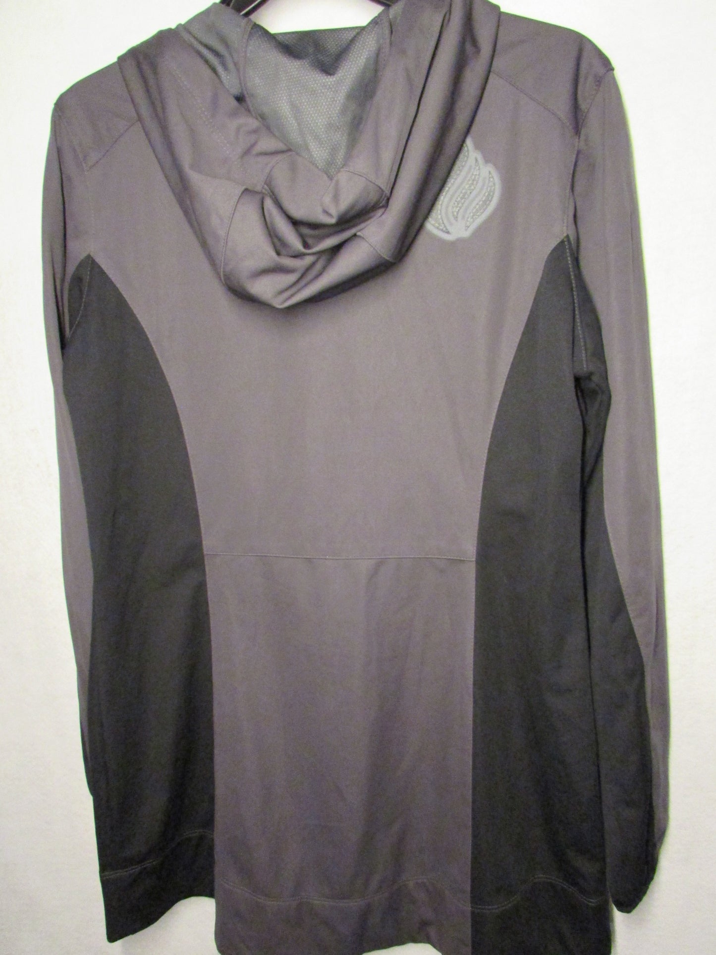 Port Authority Windbreaker Gray and Black Women's Size L