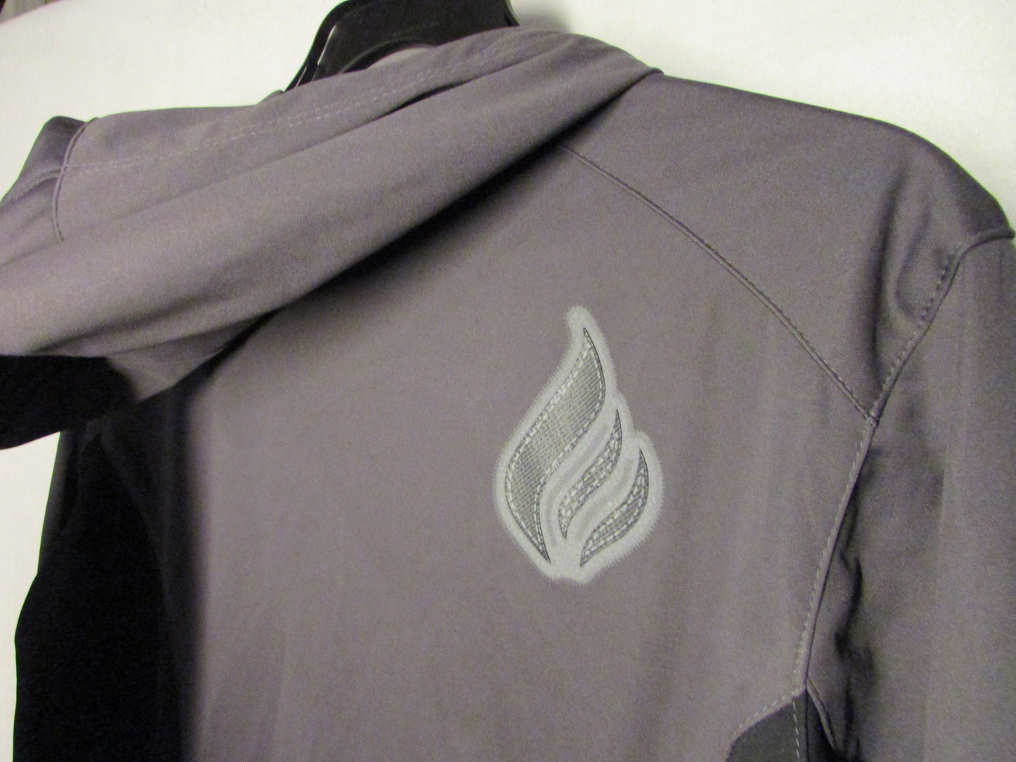 Port Authority Windbreaker Gray and Black Women's Size L
