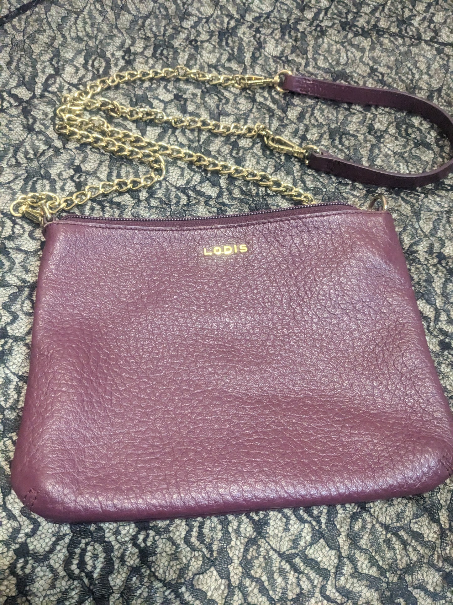 Lodis Convertible Leather Clutch Purse