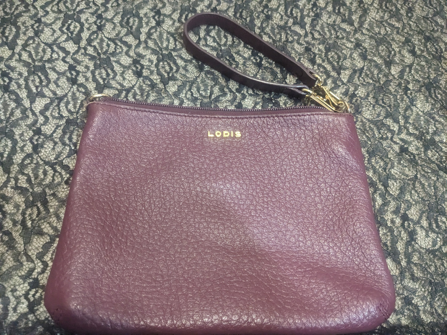Lodis Convertible Leather Clutch Purse