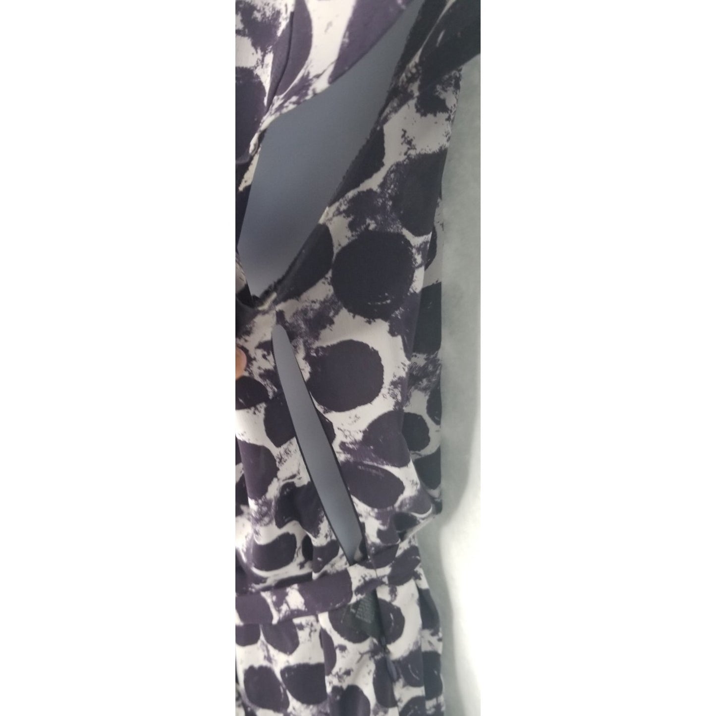 H&M Ruffle Collar Waist Tie Women's Blouse Size L