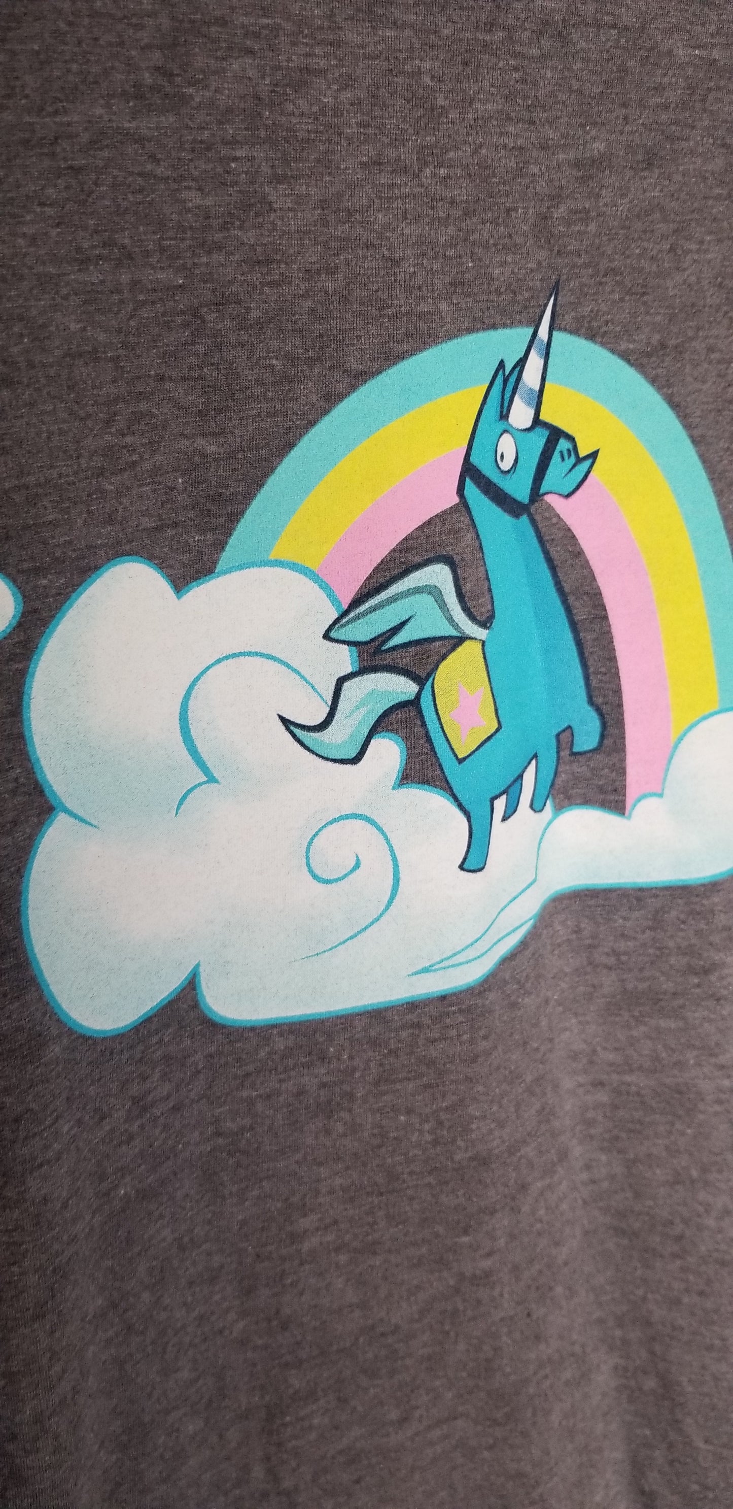 Fortnite 3/4 Sleeve Men's T-shirt with Unicorn - Men's S