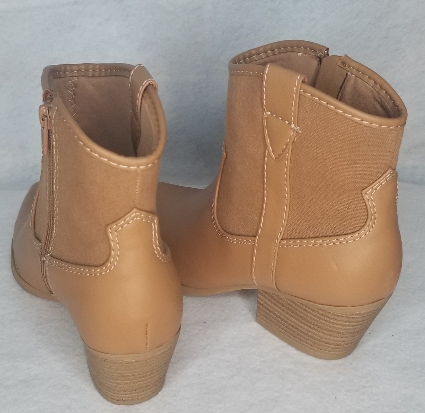 Western Style Brown Ankle Boots 8.5