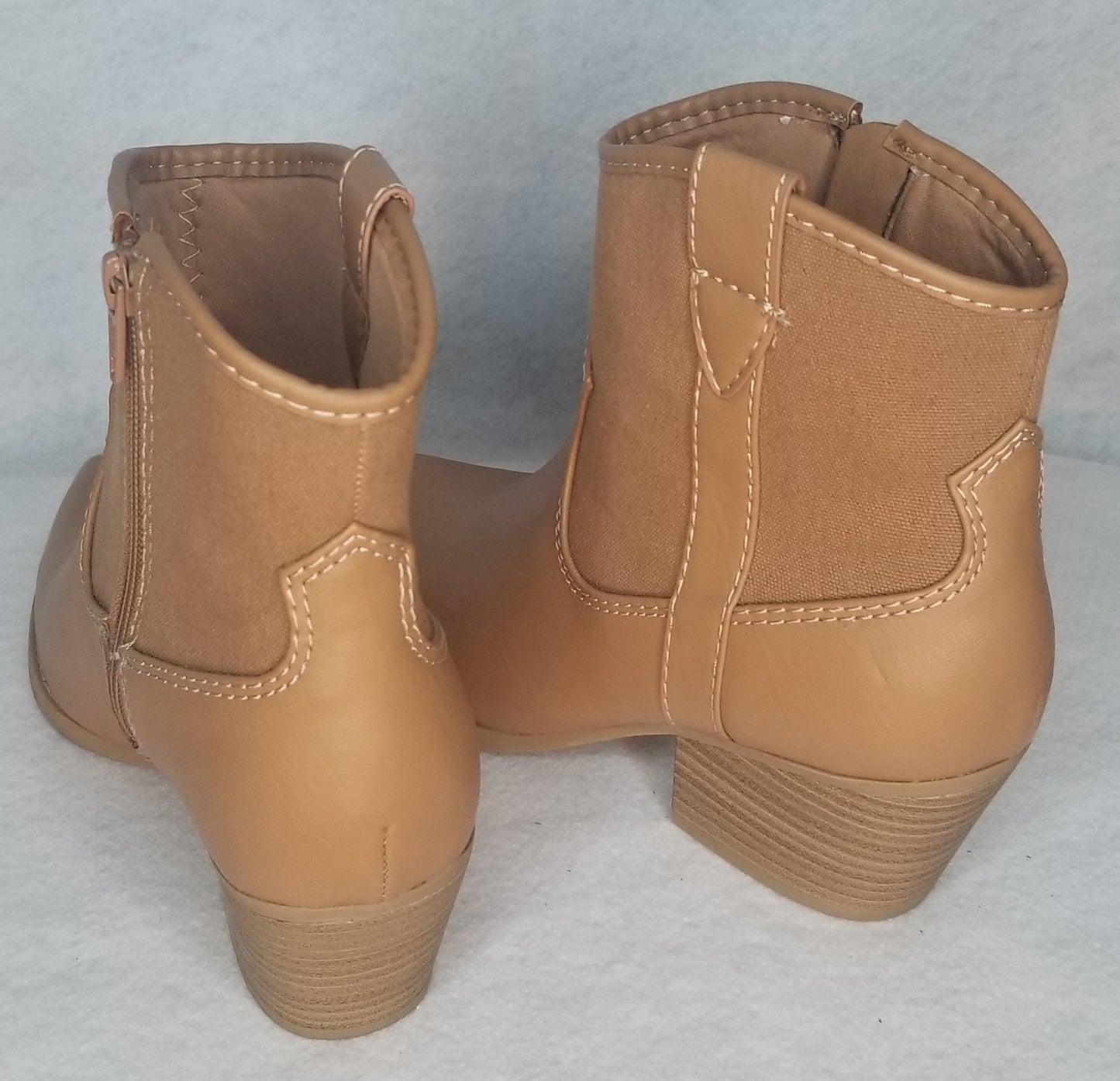 Western Style Brown Ankle Boots 8.5