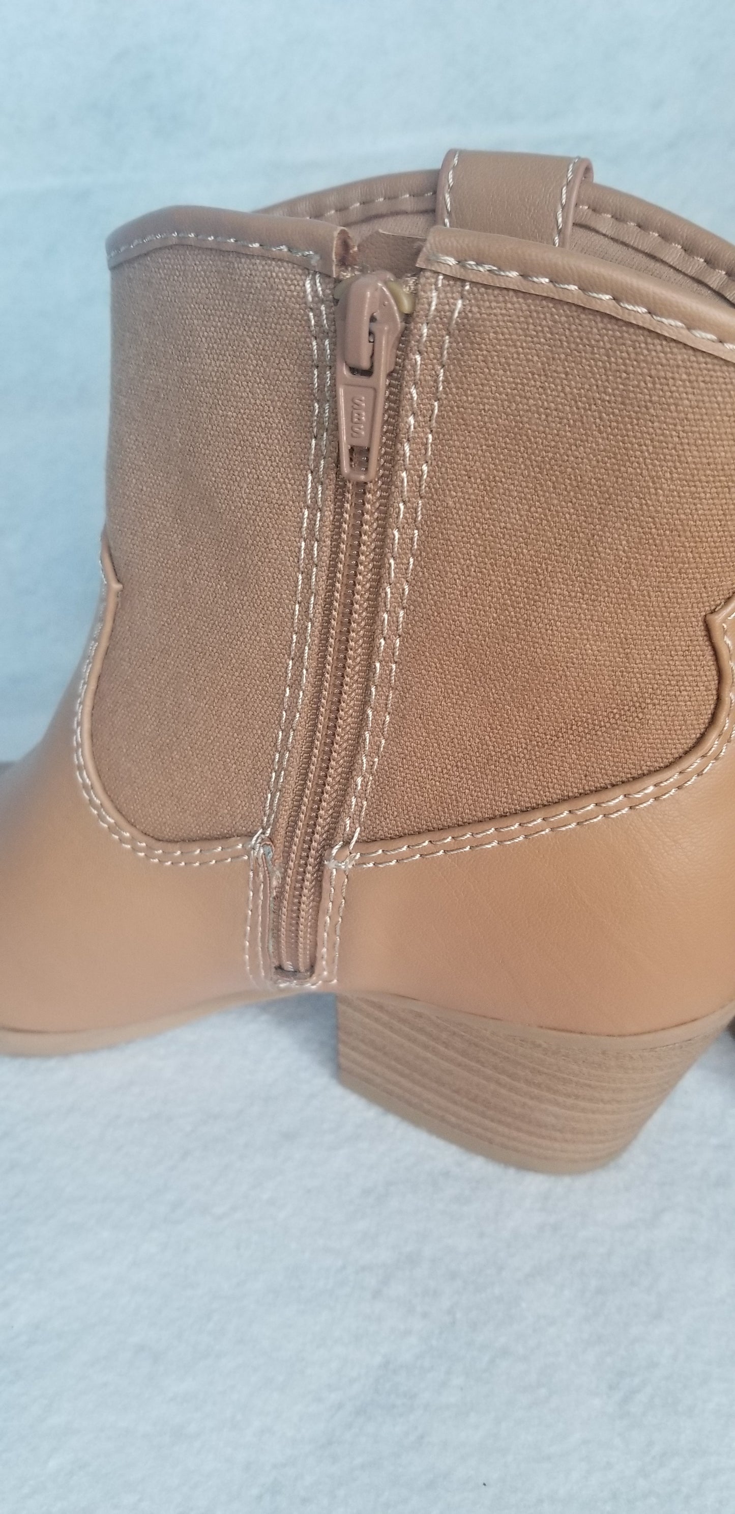 Western Style Brown Ankle Boots 8.5