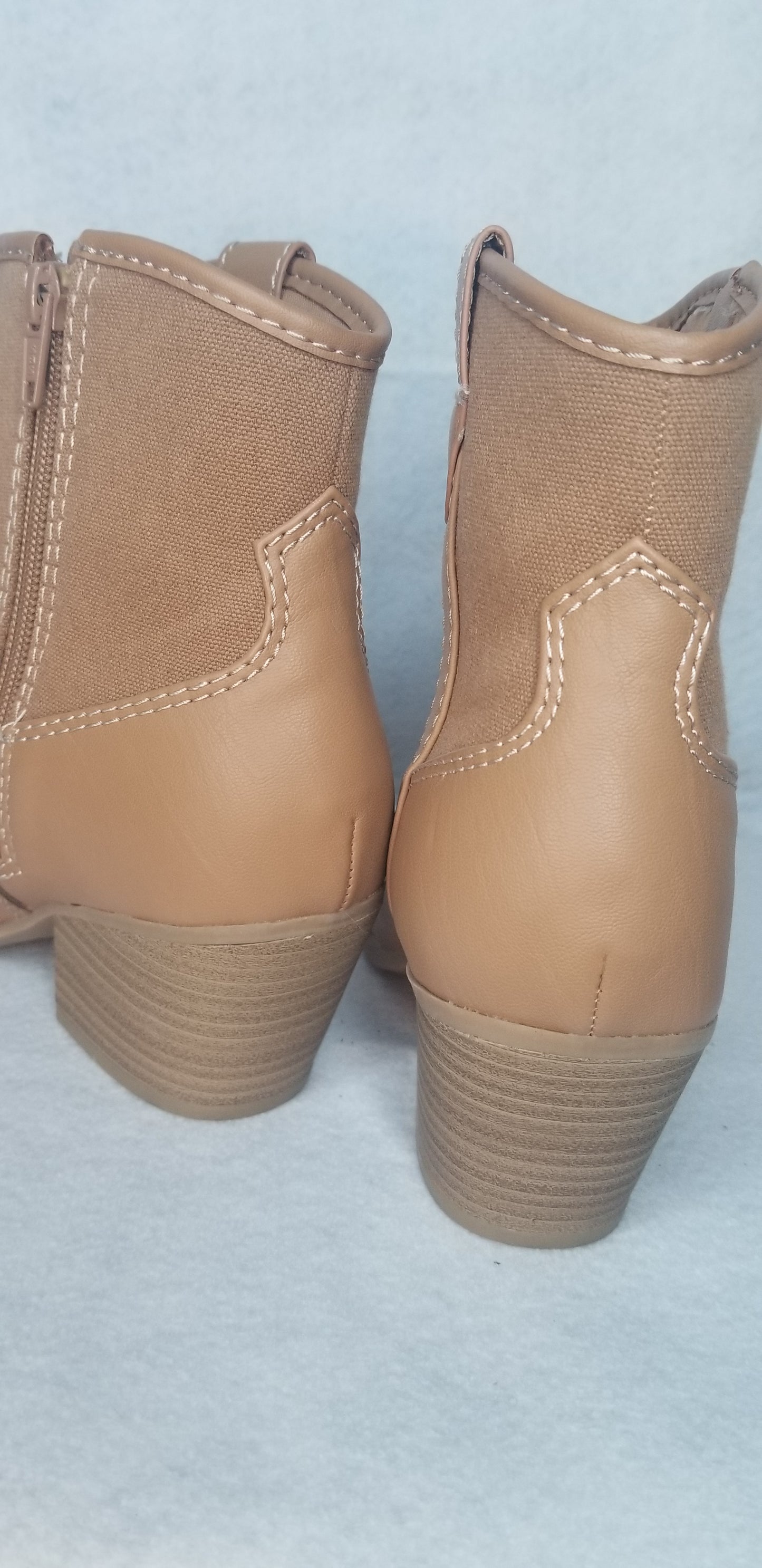 Western Style Brown Ankle Boots 8.5