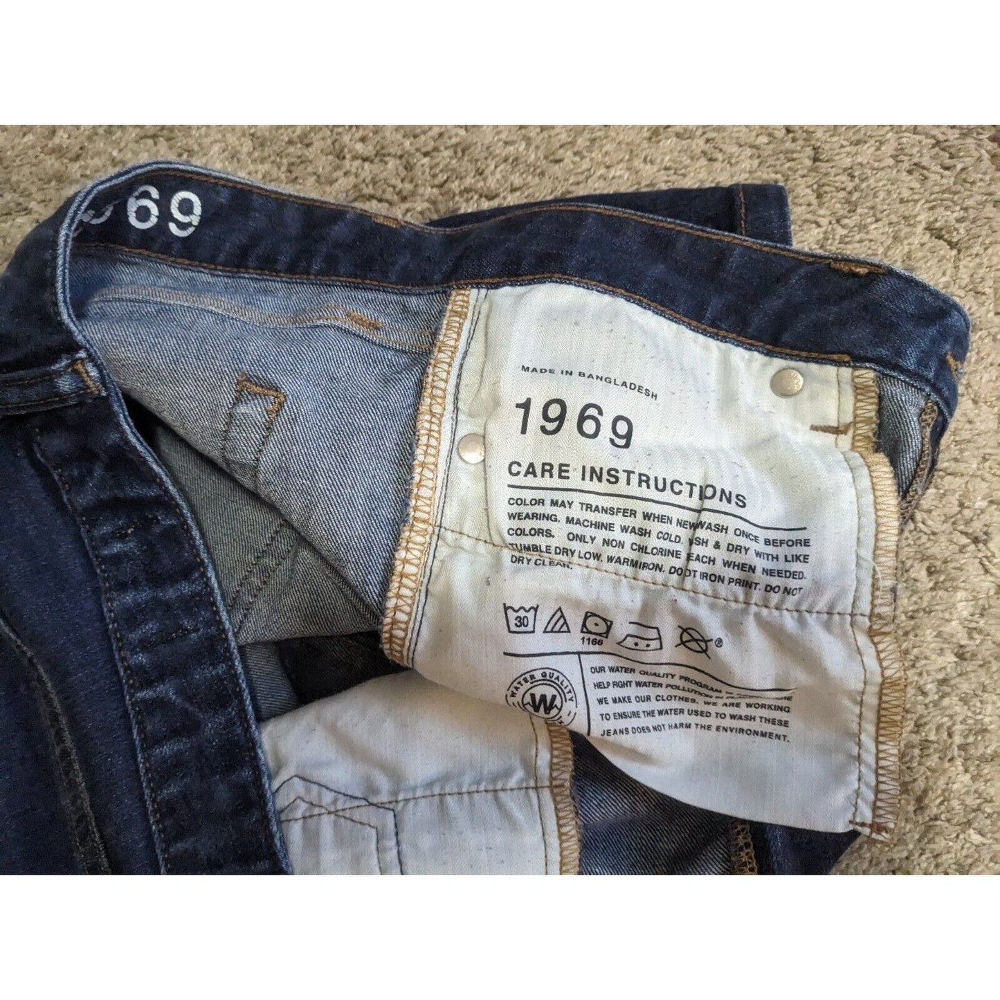 Gap 1969 Women's Perfect Boot Cut Jeans Size 28 Blue Dark Wash Denim