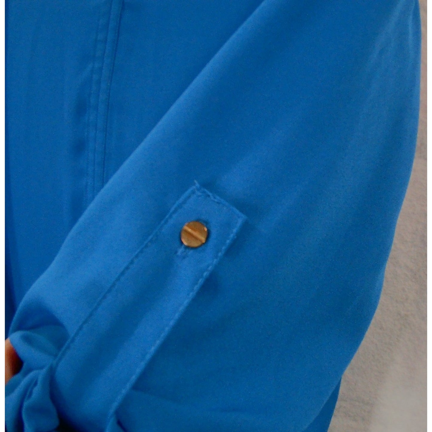 Mossimo Blue 3/4 Sleeve Blouse Women's Size M