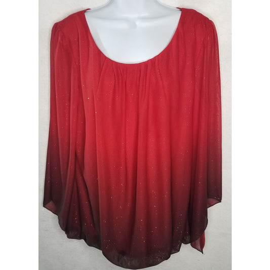 DB Established 1962 Red Women's Blouse Size L