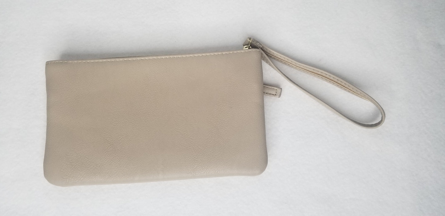 Tan wristlet