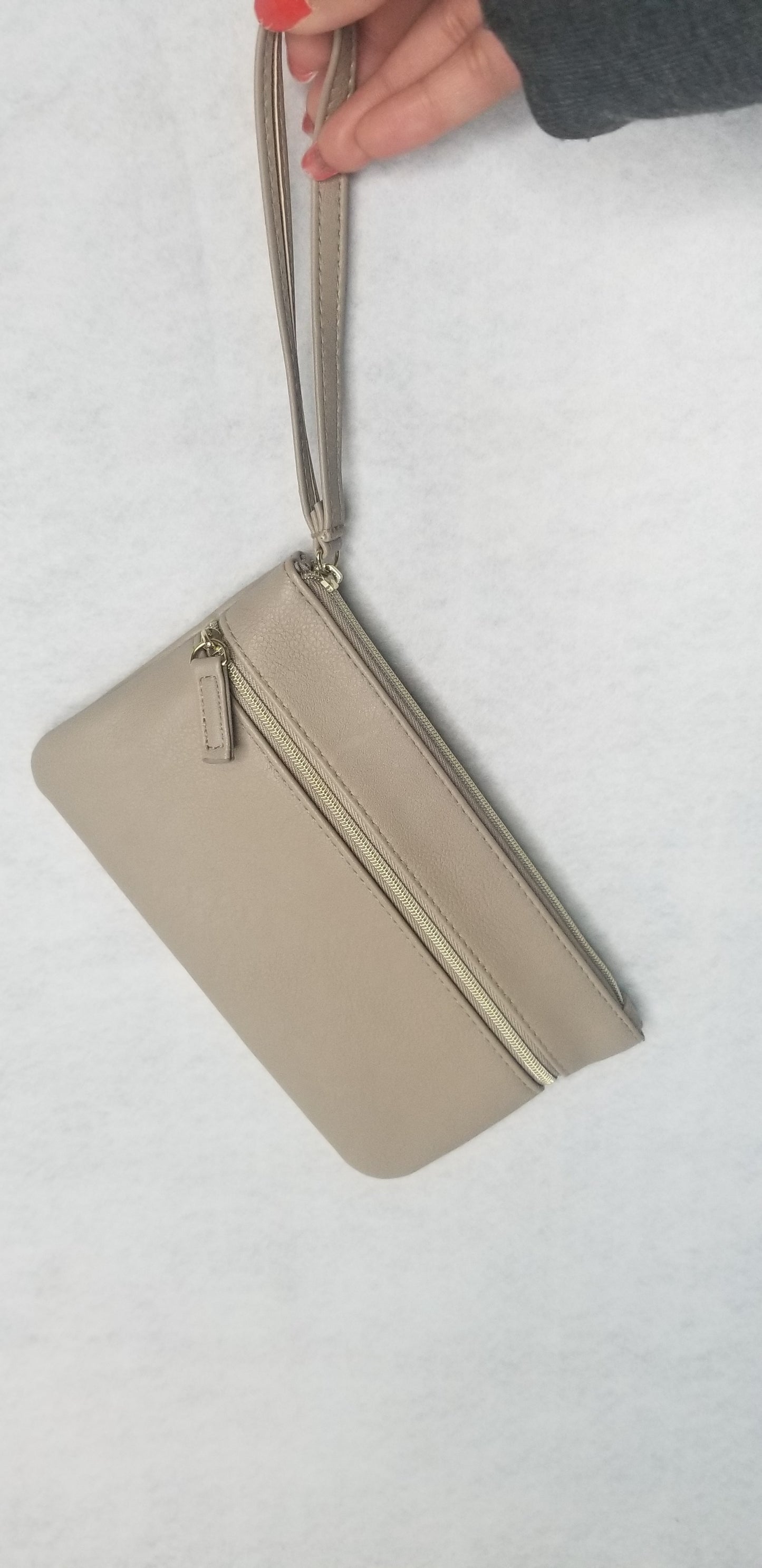 Tan wristlet