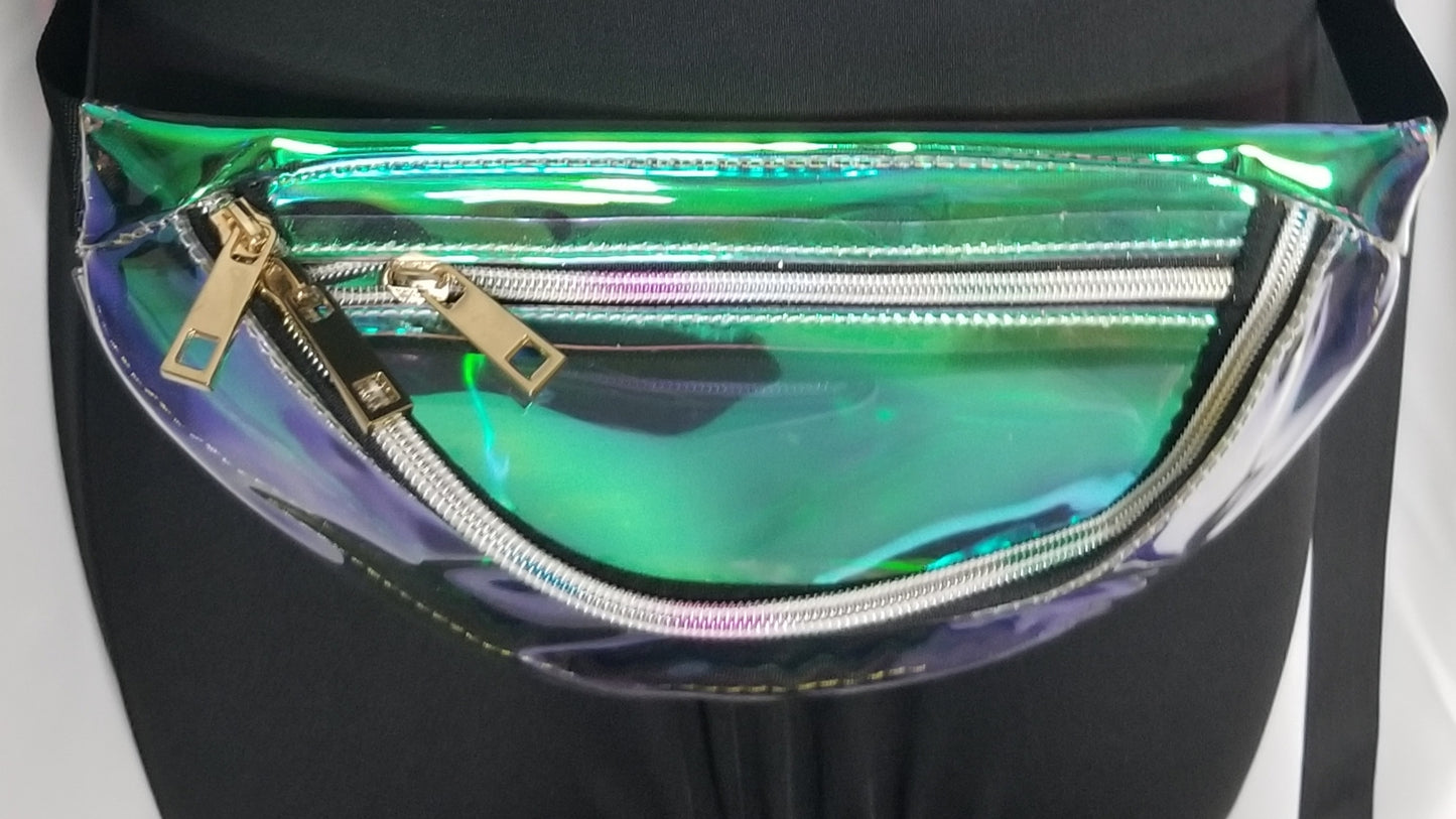 Clear Vynl Fanny Pack with Zippers