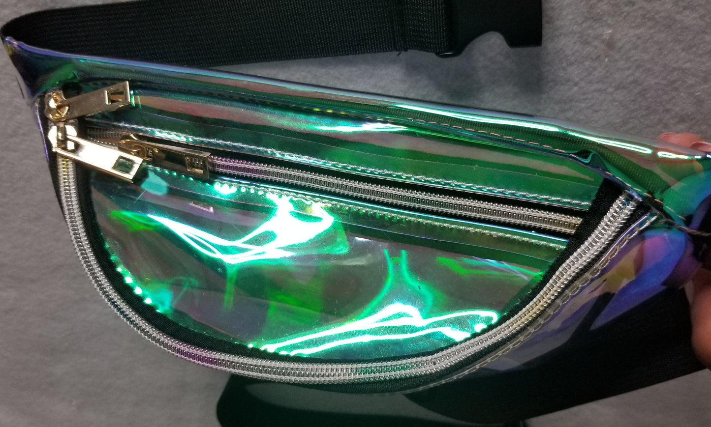 Clear Vynl Fanny Pack with Zippers
