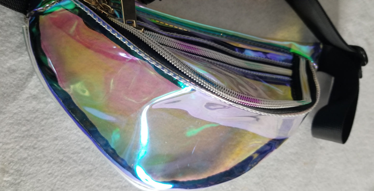 Clear Vynl Fanny Pack with Zippers