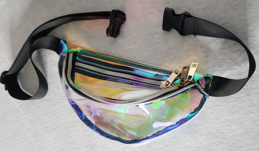 Clear Vynl Fanny Pack with Zippers