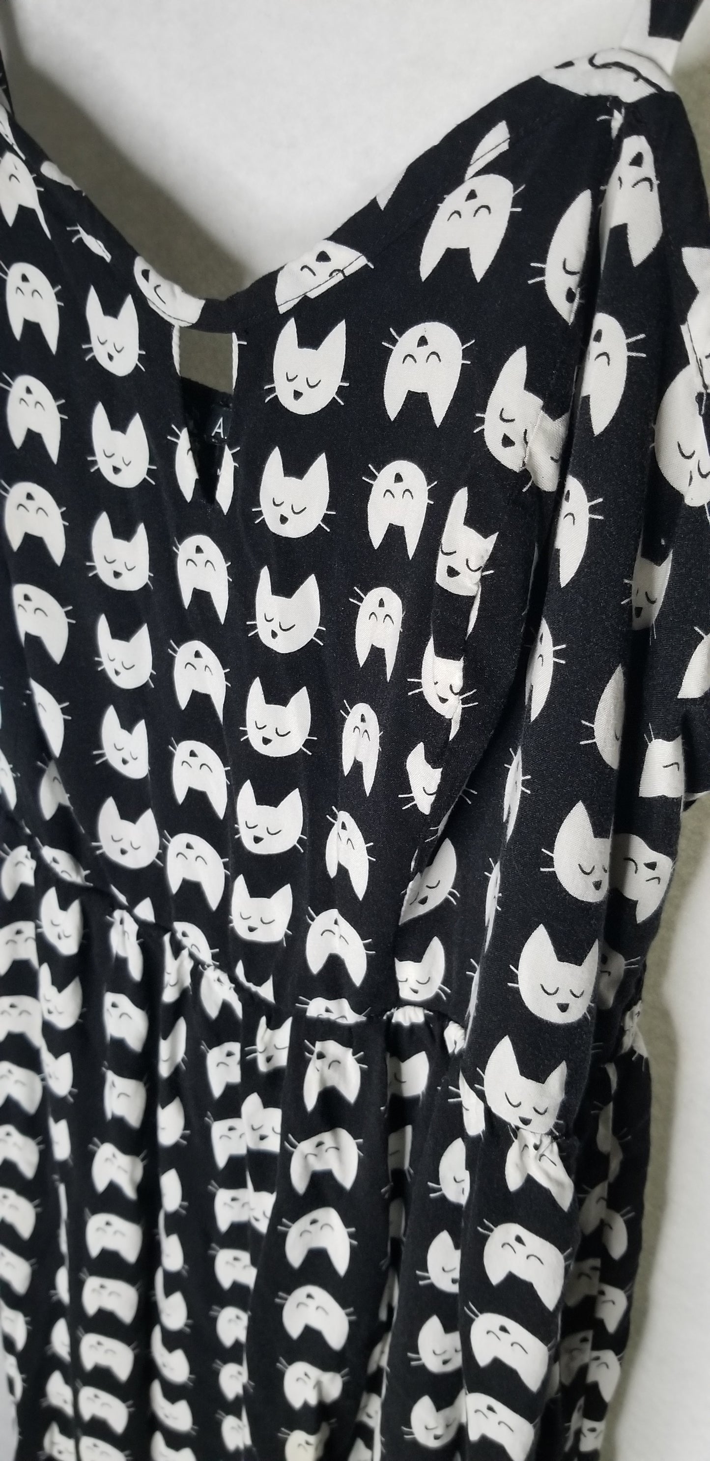 AUW Kitty Cat Dress Black and White Size 1x