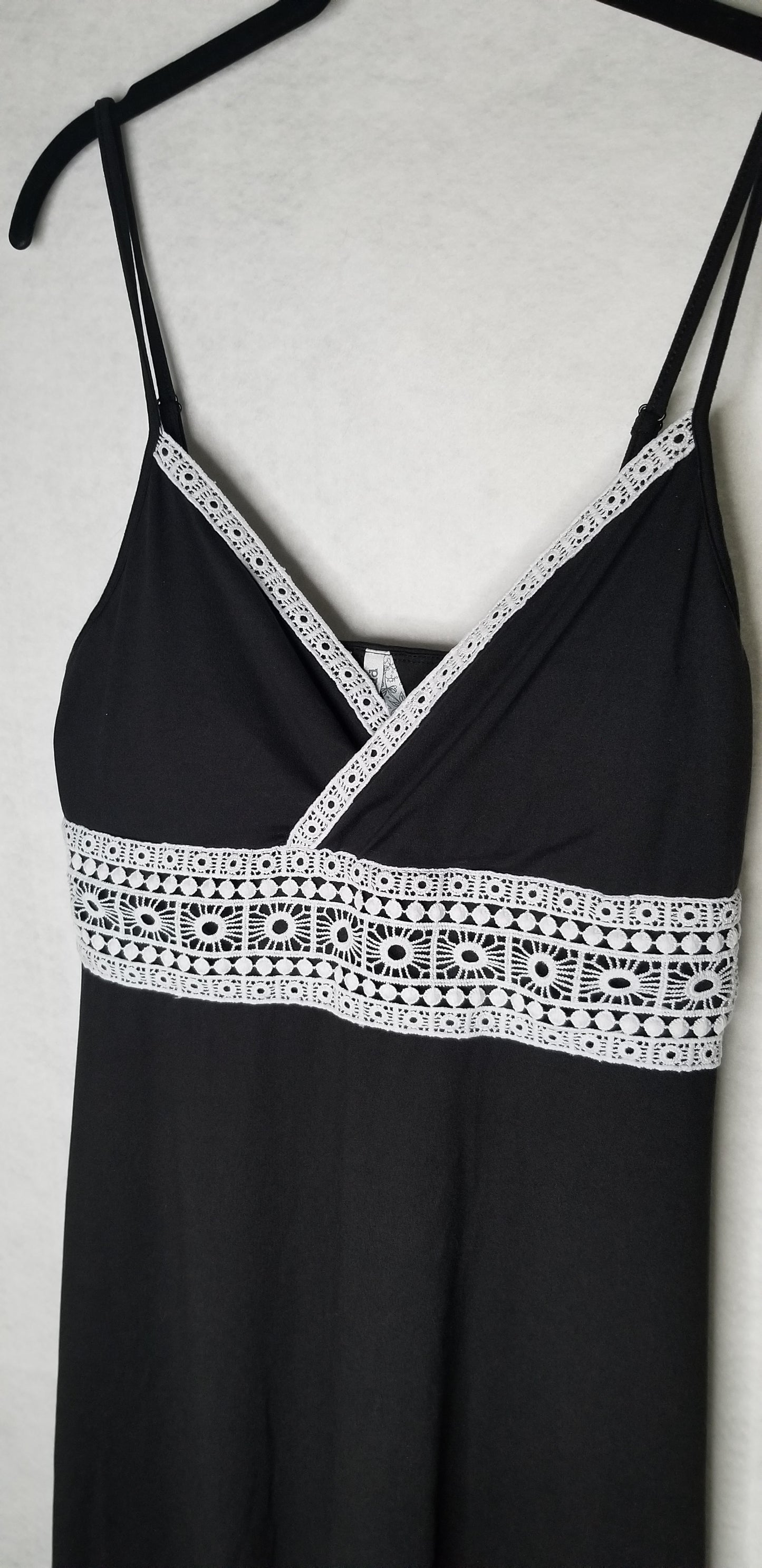 Mudd Black and White Spaghetti Strap Dress