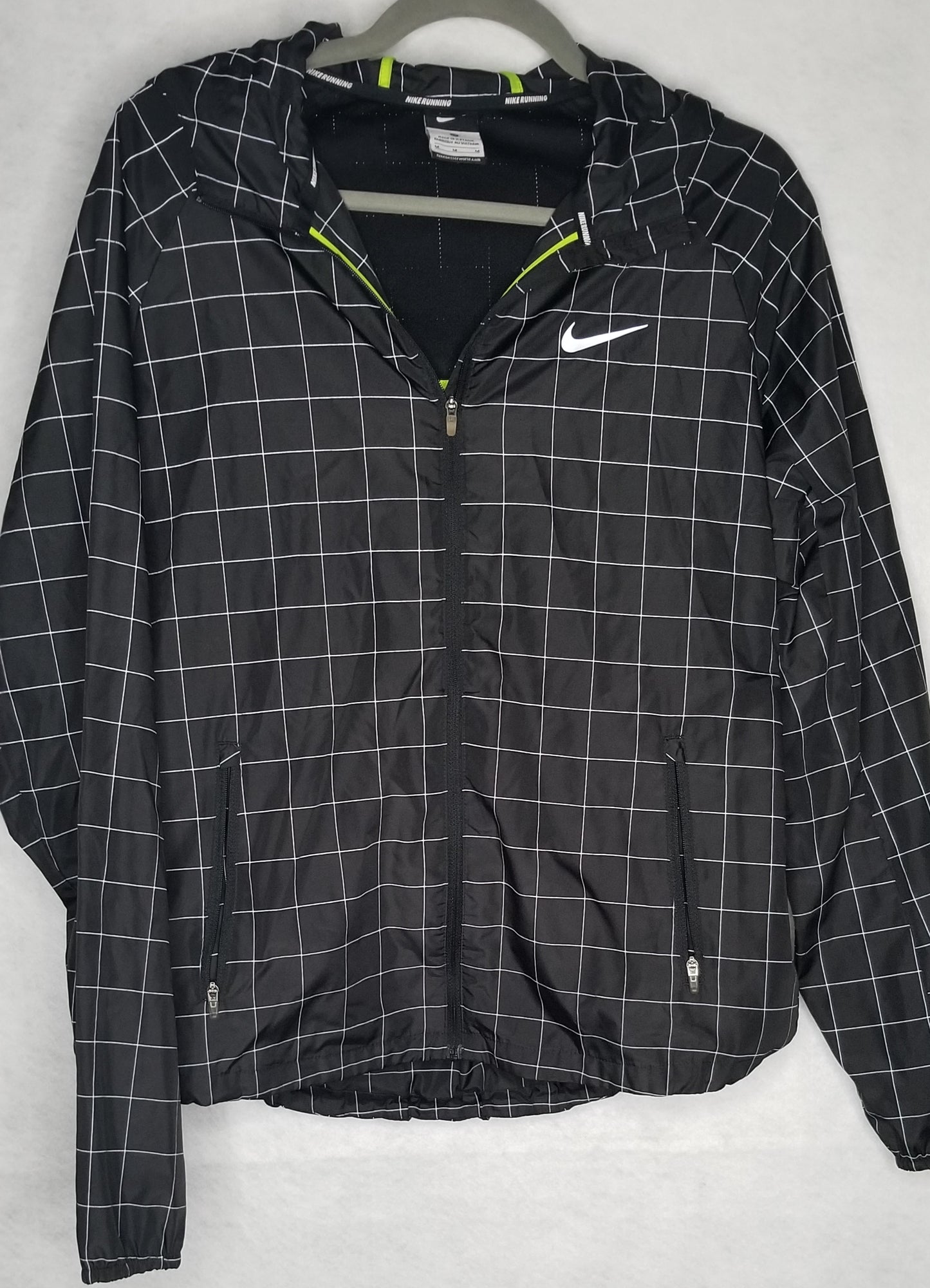 Nike Running Plaid Jacket Size M