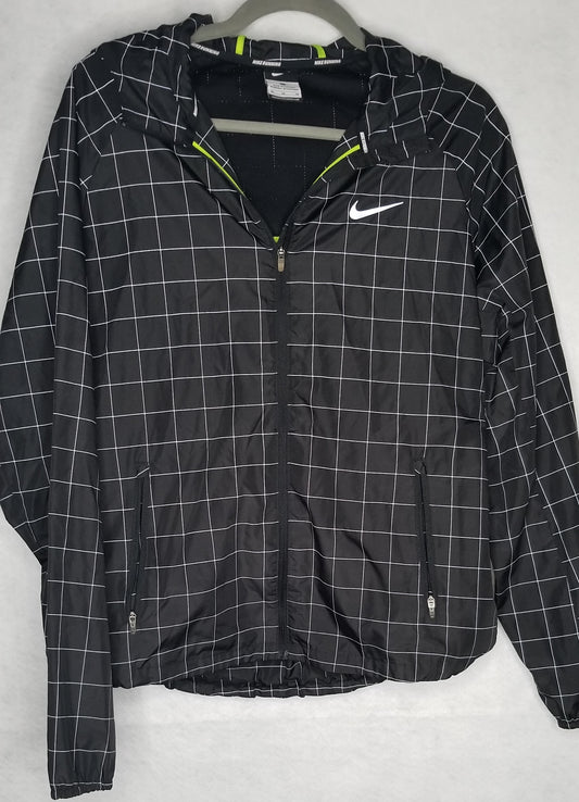 Nike Running Plaid Jacket Size M