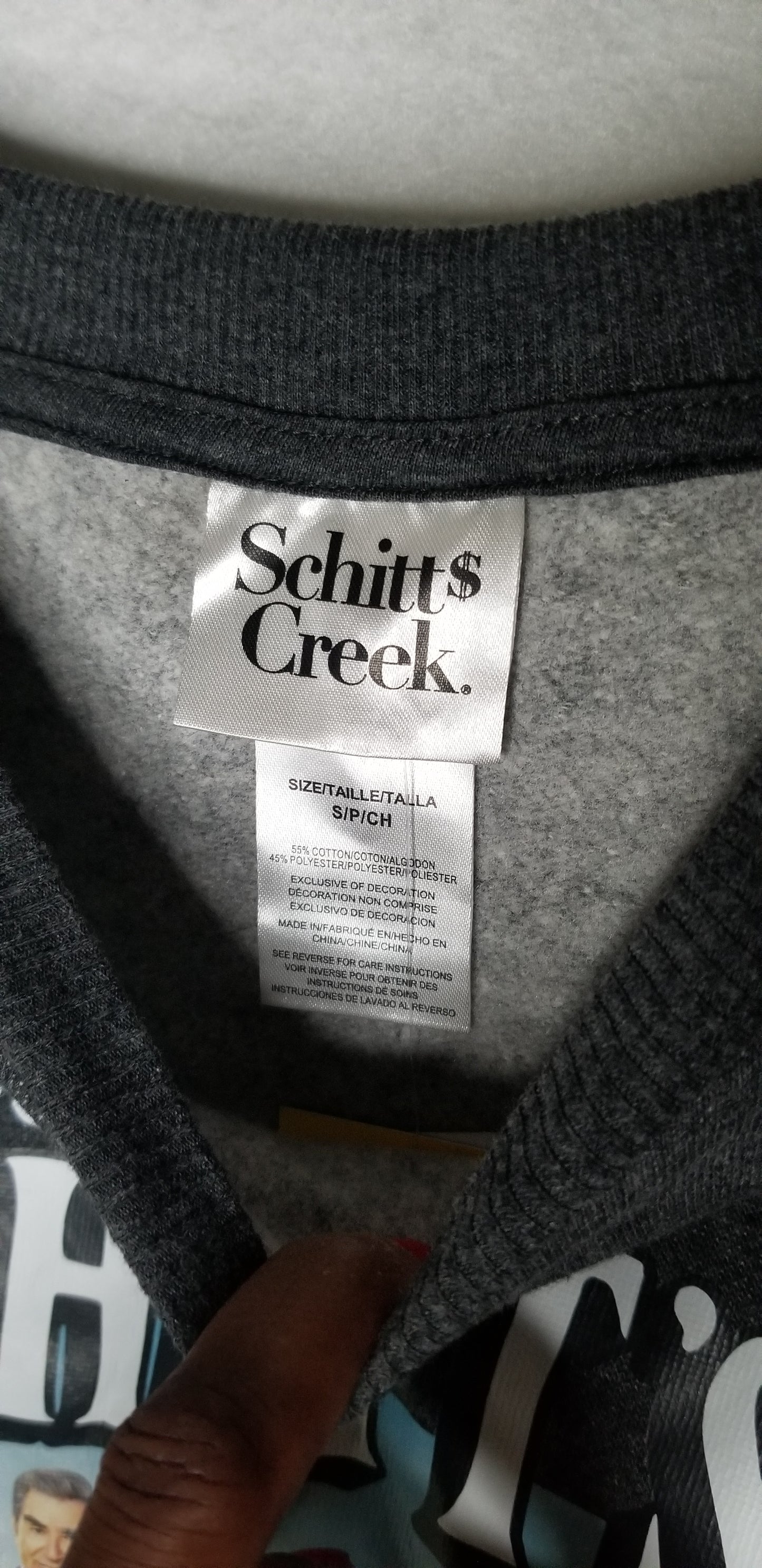 Schitt's Creek Gray Hoodie Size Small