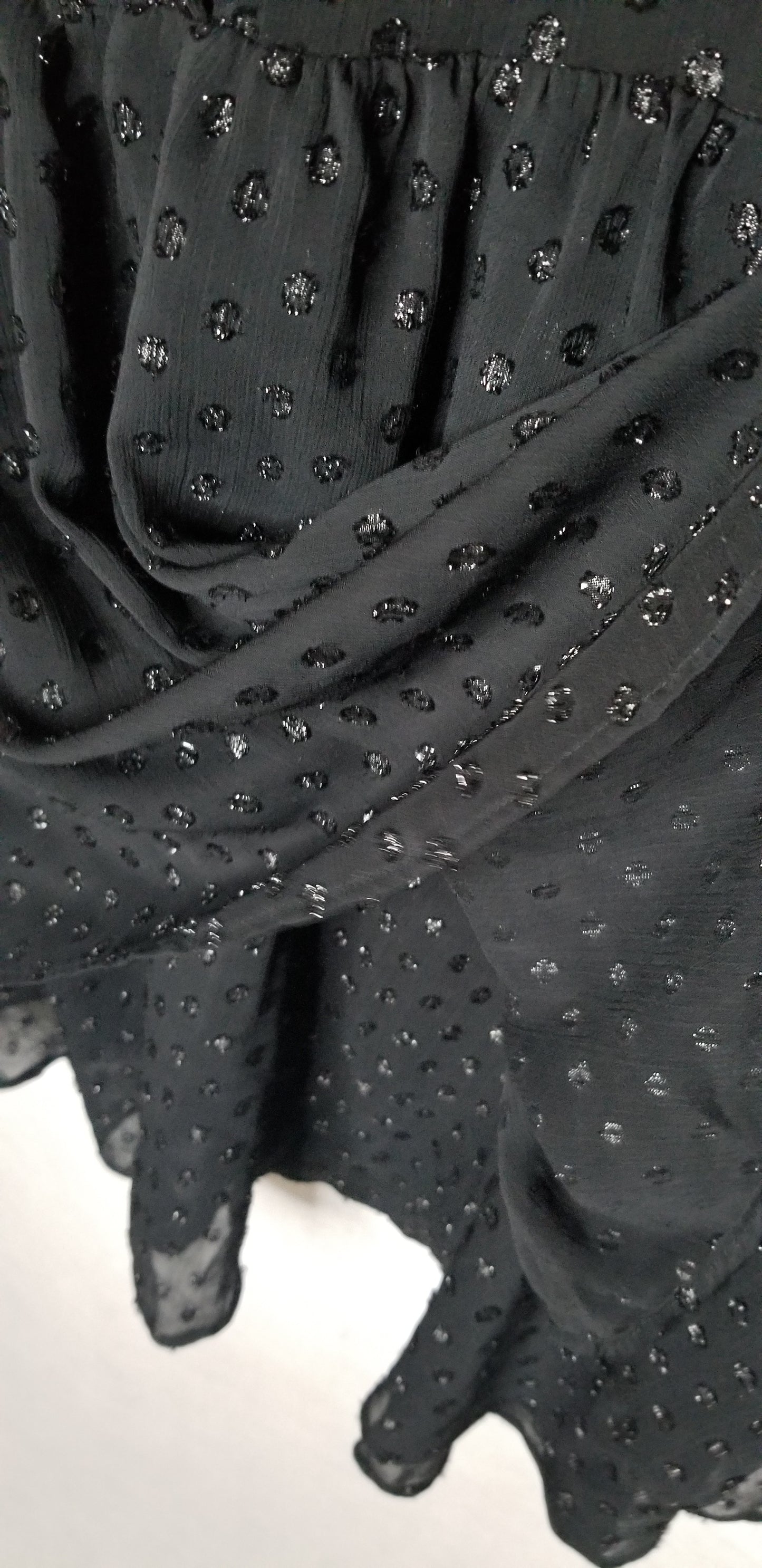 A New Day Black Blouse with Sparkles Size S