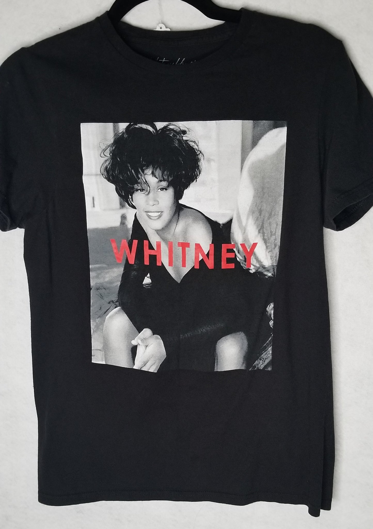 Whitney Houston Black T-shirt Size Women's S