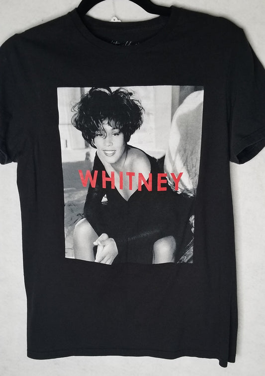 Whitney Houston Black T-shirt Size Women's S