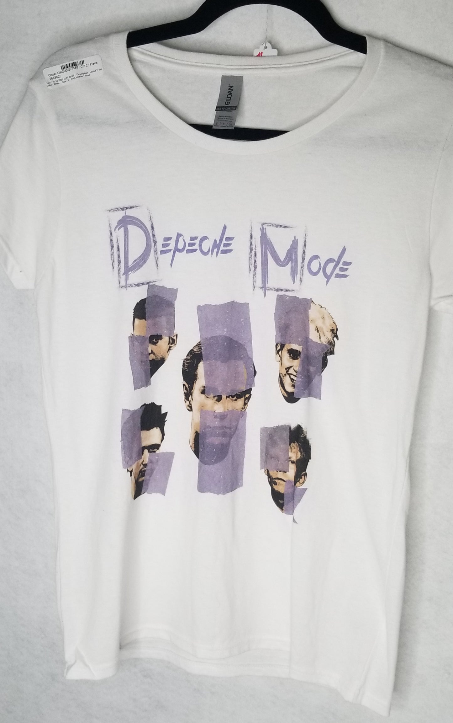 Depeche Mode White Band T-shirt Size Small