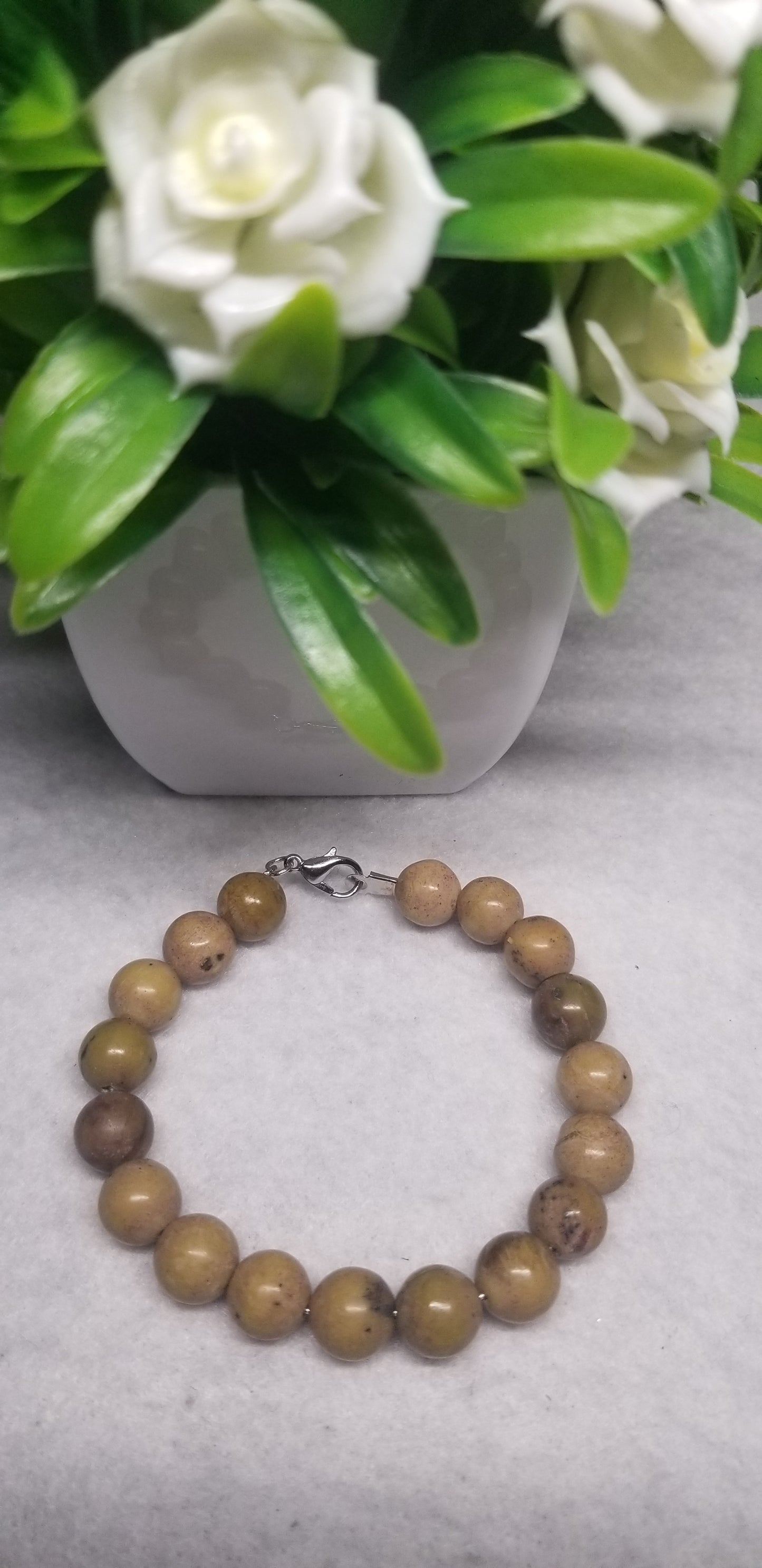 Light Brown Beaded Bracelet