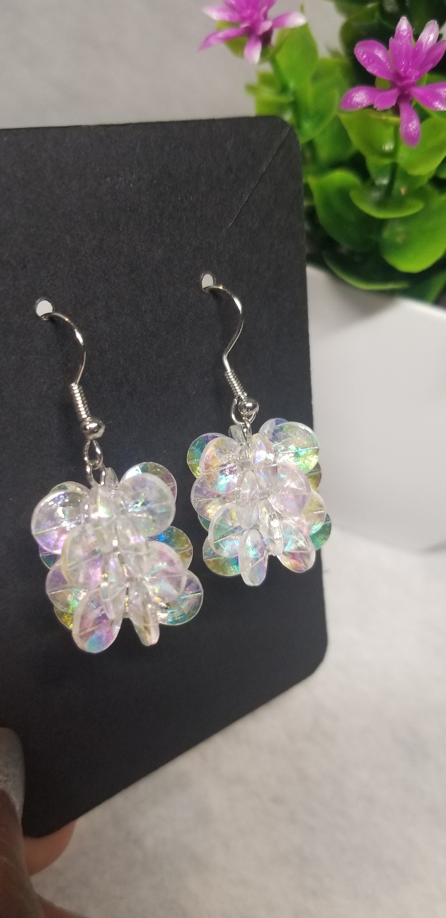 Butterfly Crystal Dangle Earrings