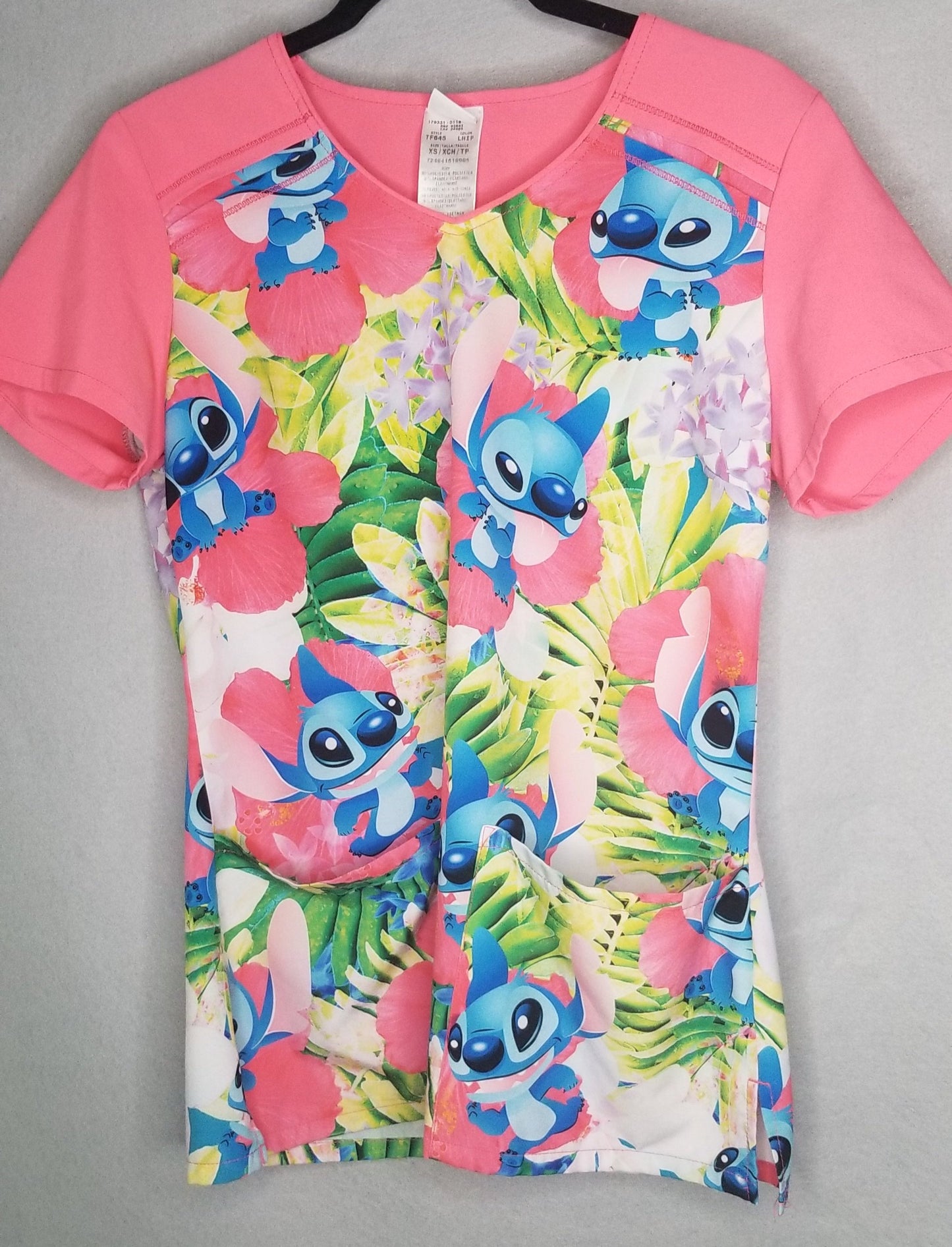 Lilo and Stitch Scrub Top Size XS