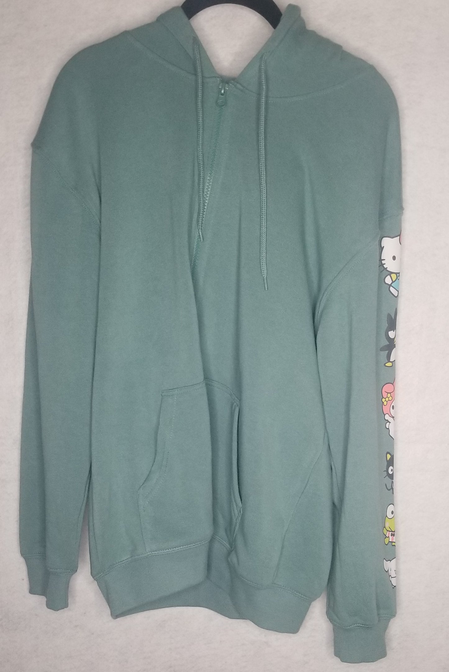 Hello Kitty & Friends Green Hoodie Size Small