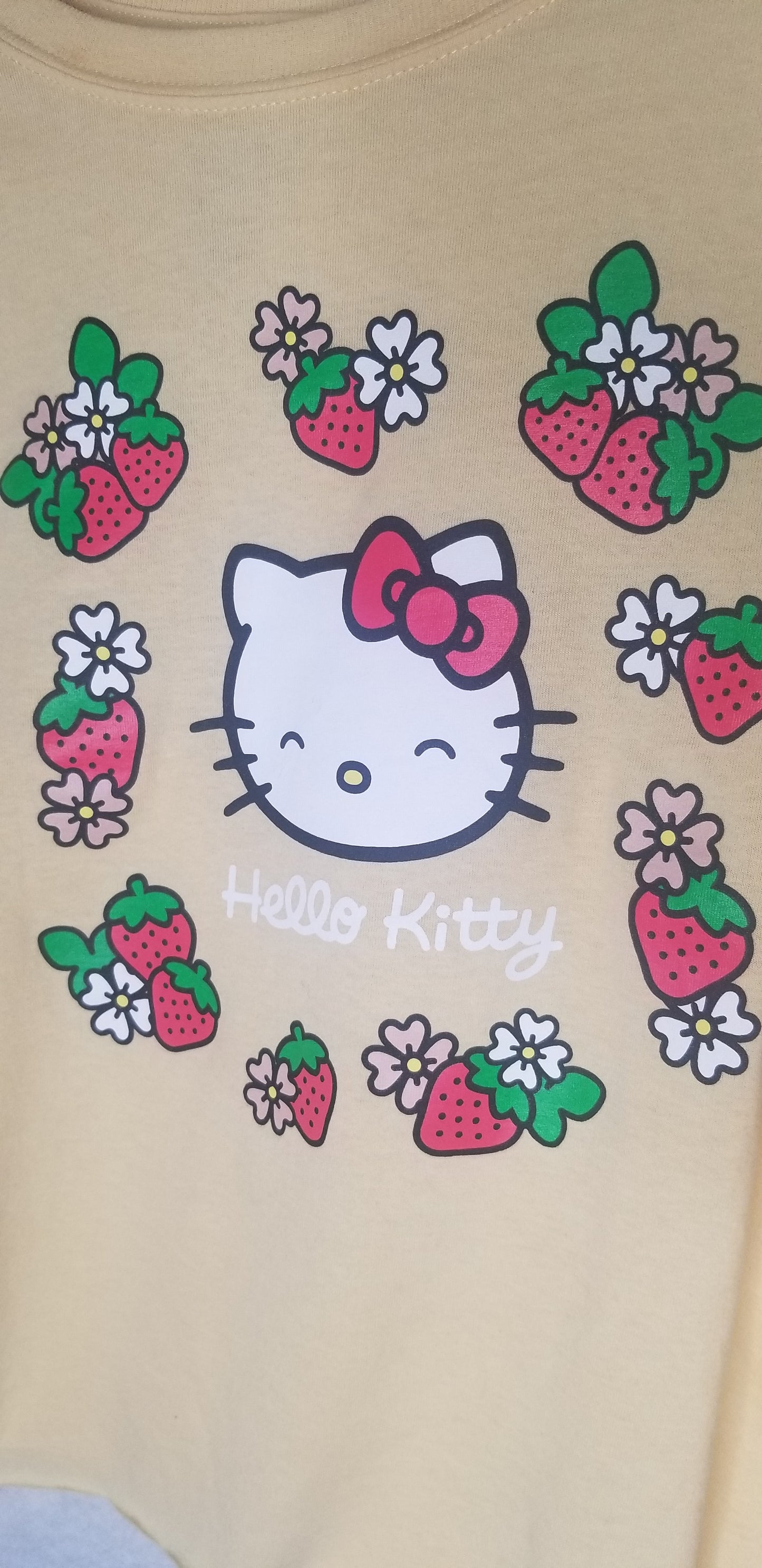 Hello Kitty Yellow Crop Top Size S