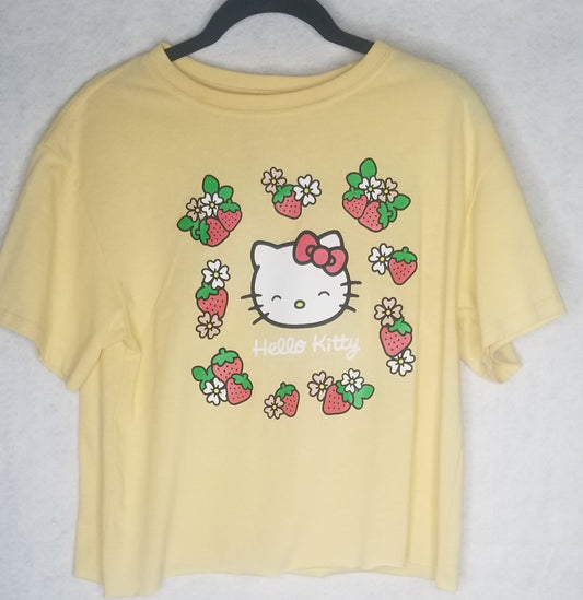 Hello Kitty Yellow Crop Top Size S