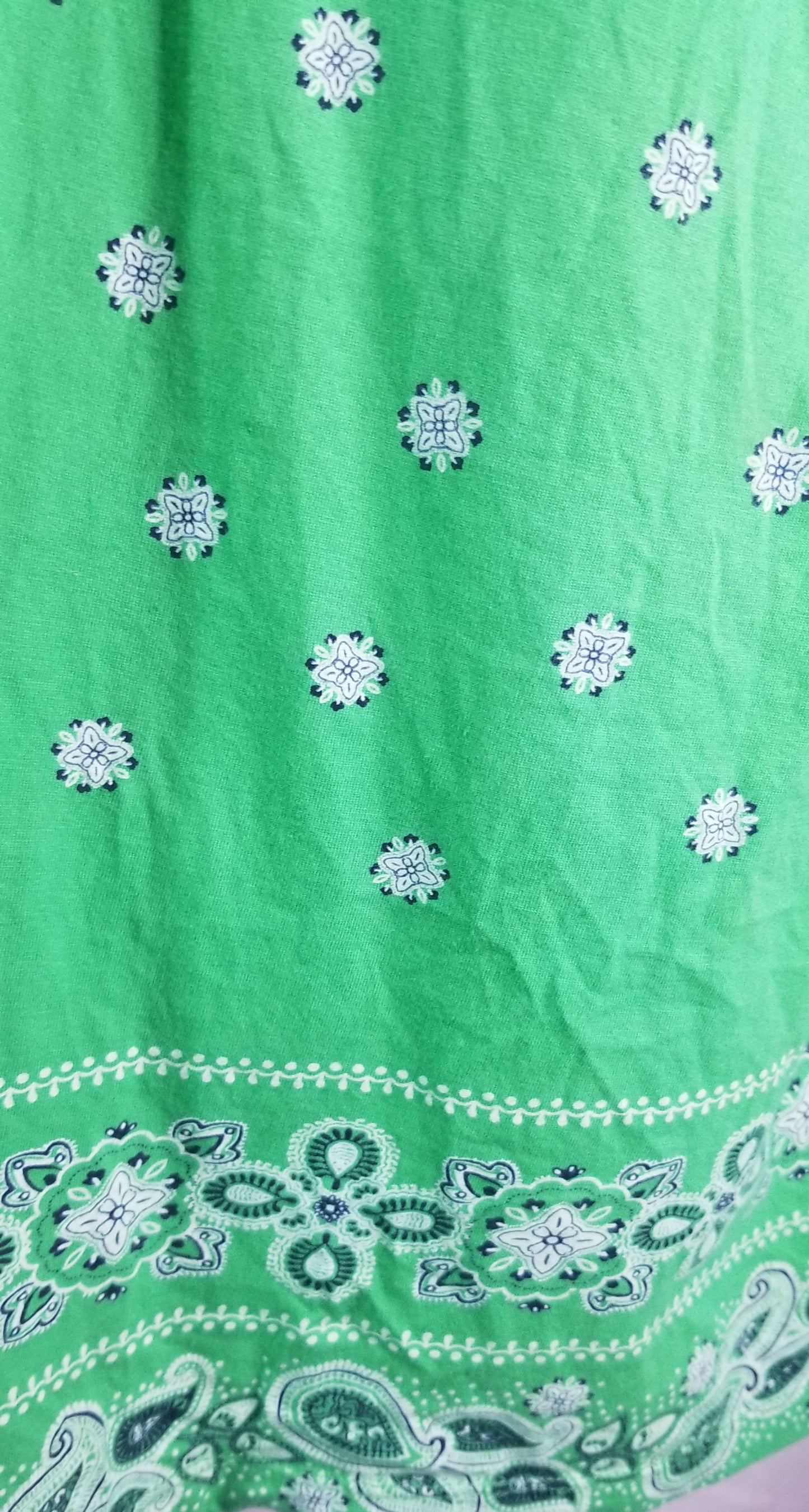 Faded Glory Y2K Green Crochet Sleeve Women's Baby doll Tank Size L