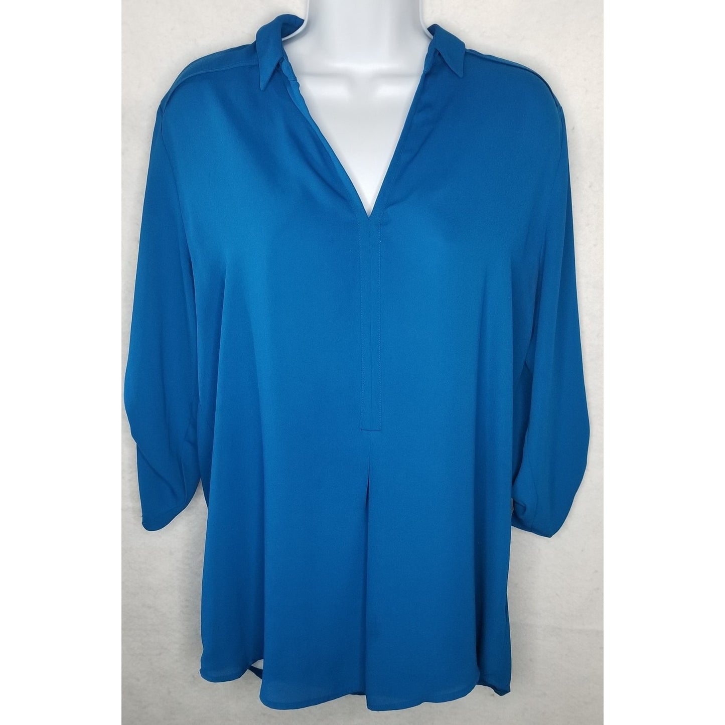Mossimo Blue 3/4 Sleeve Blouse Women's Size M