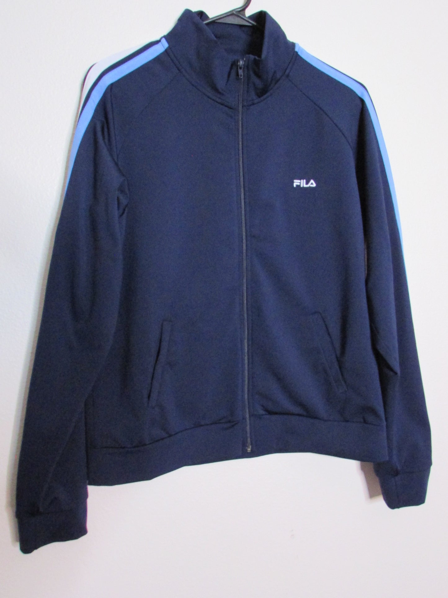 Fila Blue Striped Track Jacket - Men's Size L