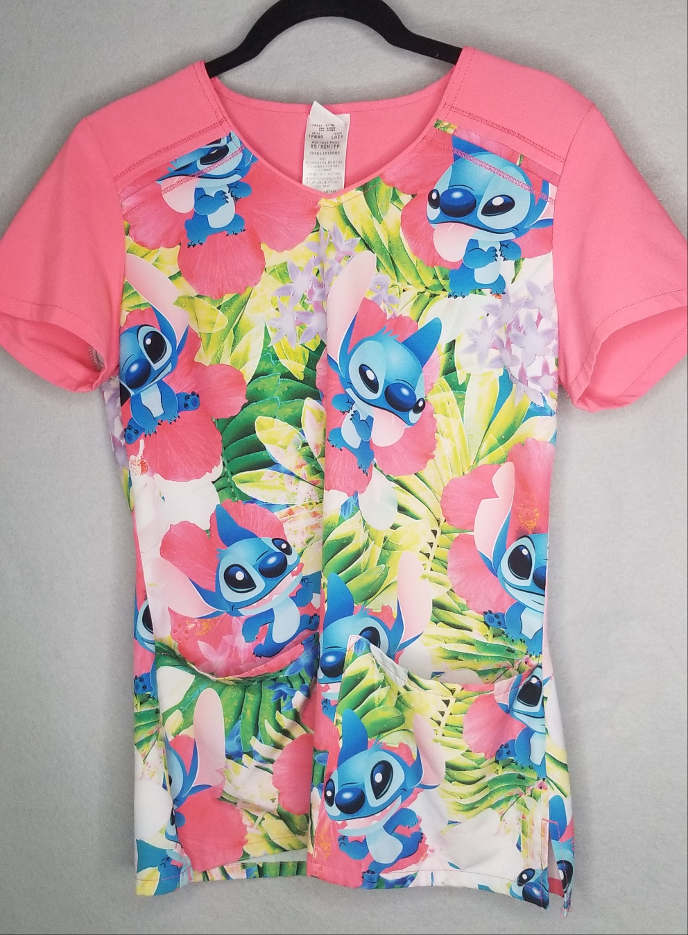 Lilo and Stitch Scrub Top Size XS