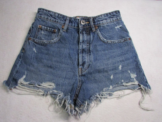 Zara Jean Shorts with Button Fly Size EUR 36/US 4/Mex 2