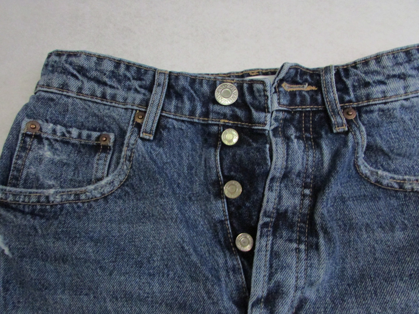 Zara Jean Shorts with Button Fly Size EUR 36/US 4/Mex 2