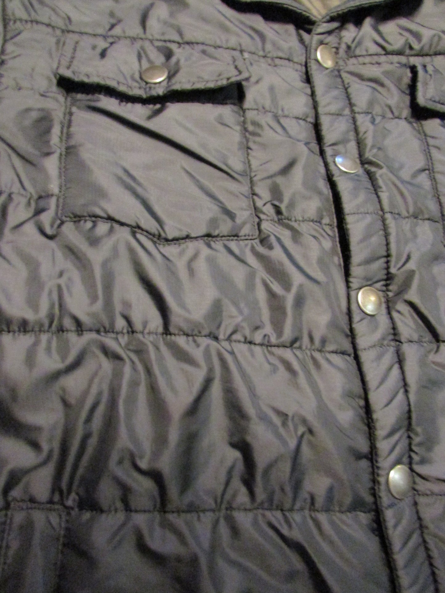 Duckworth Wool Men's Puffer Jacket Charcoal Gray - Size L